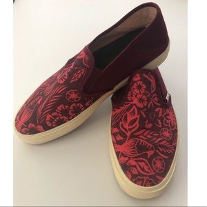 Vans Tropical Bird Print Slip On Shoes
